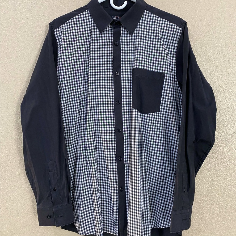 Black and White Button Up